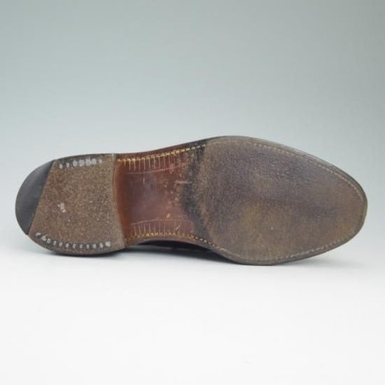 極上★(英)ローク SIZE 8.5【★ポリッシュドレザー/ガラス張り】M123/プレーントゥ/Loake★a743