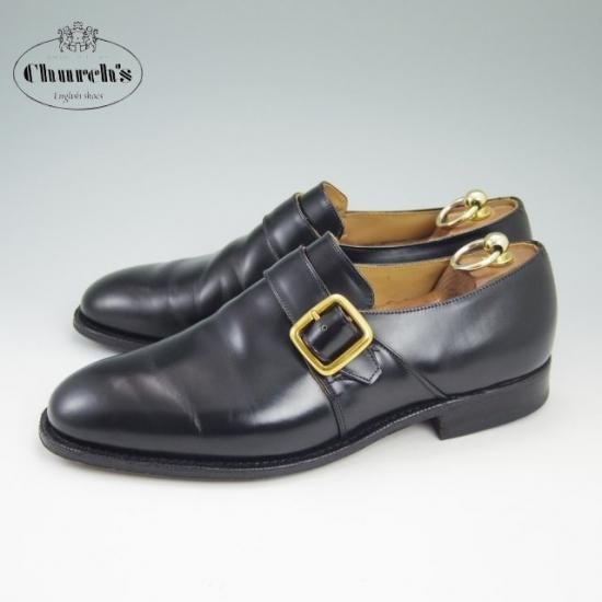 極美品★チャーチ/ 80G/UK8【★ポリッシュドバインダーカーフ/73ラスト/モンクストラップ】Church’s★a751