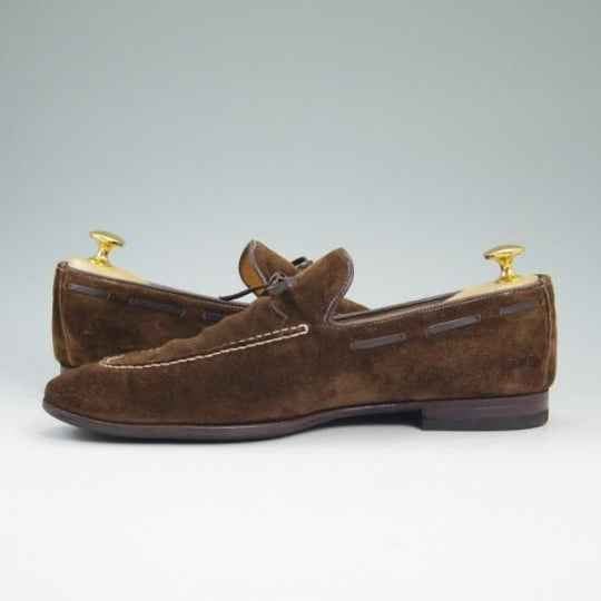 ★サントーニ SIZE 6【★リボンローファー/スエード】BEAMS別注/ビームス/Santoni★a754