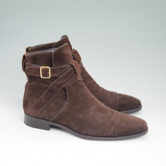 美品★(伊)ストールマンテラッシ SIZE 40.5【定10万以上★スエード/ジョッパーブーツ】SUTOR MANTELLASSI/マンテラッシ★a755