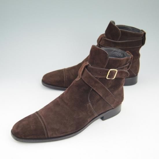 美品★(伊)ストールマンテラッシ SIZE 40.5【定10万以上★スエード/ジョッパーブーツ】SUTOR MANTELLASSI/マンテラッシ★a755