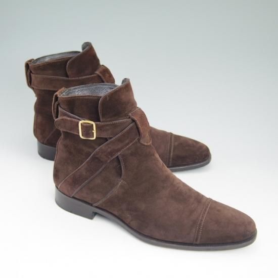 美品★(伊)ストールマンテラッシ SIZE 40.5【定10万以上★スエード/ジョッパーブーツ】SUTOR MANTELLASSI/マンテラッシ★a755