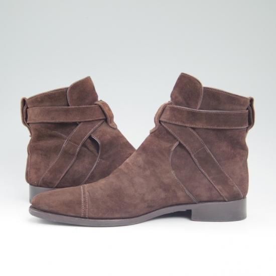 美品★(伊)ストールマンテラッシ SIZE 40.5【定10万以上★スエード/ジョッパーブーツ】SUTOR MANTELLASSI/マンテラッシ★a755