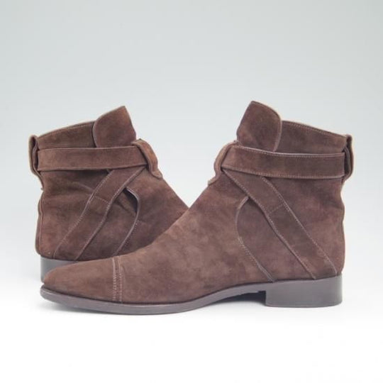 美品★(伊)ストールマンテラッシ SIZE 40.5【定10万以上★スエード/ジョッパーブーツ】SUTOR MANTELLASSI/マンテラッシ★a755