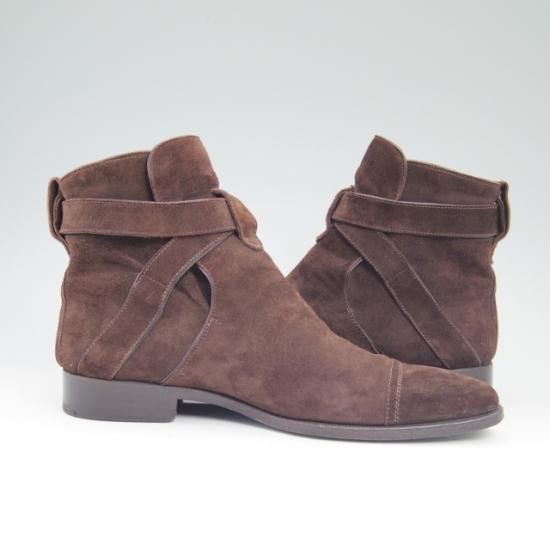 美品★(伊)ストールマンテラッシ SIZE 40.5【定10万以上★スエード/ジョッパーブーツ】SUTOR MANTELLASSI/マンテラッシ★a755