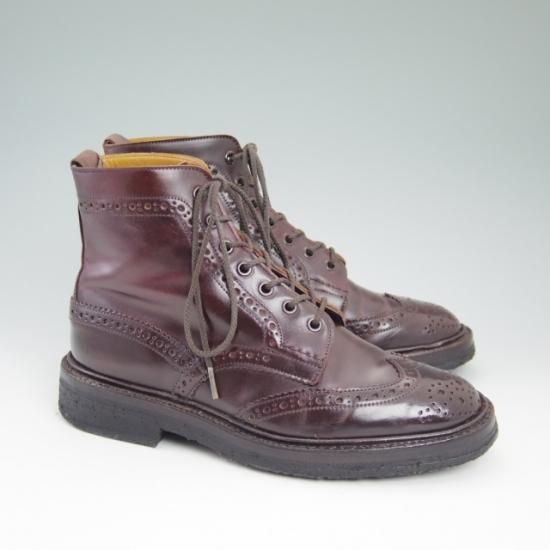 極上★トリッカーズ SIZE 6.5【★コードバン仕様/カントリーブーツ/M2508R】Tricker’s★a758