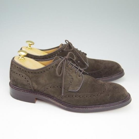 極美品★(英)チーニー 7E【★ビームス/BEAMS F取扱い/125ラスト/フルブローグ/スエード】CHEANEY★a760
