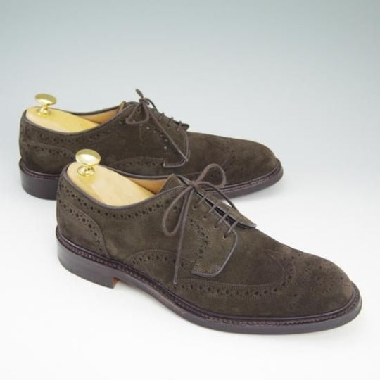 極美品★(英)チーニー 7E【★ビームス/BEAMS F取扱い/125ラスト/フルブローグ/スエード】CHEANEY★a760