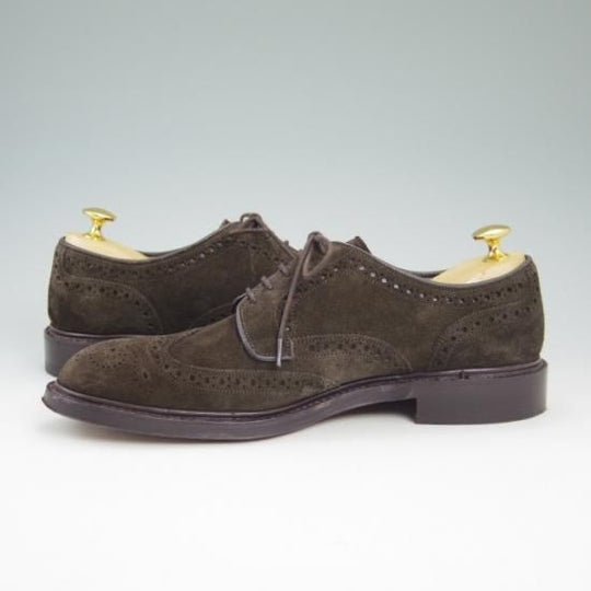 極美品★(英)チーニー 7E【★ビームス/BEAMS F取扱い/125ラスト/フルブローグ/スエード】CHEANEY★a760