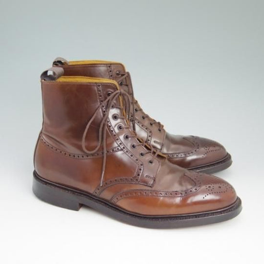 極美品★クロケット＆ジョーンズ UK9.5/US10E【★シガー コードバン/ラルフローレン別注/RalphLauren/ブーツ】Crockett＆Jones★a767