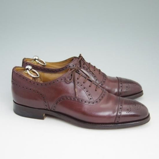 美品★チャーチ 80D/UK8【★73ラスト/ディプロマット/DIPLOMAT/セミブローグ】Church's★a772