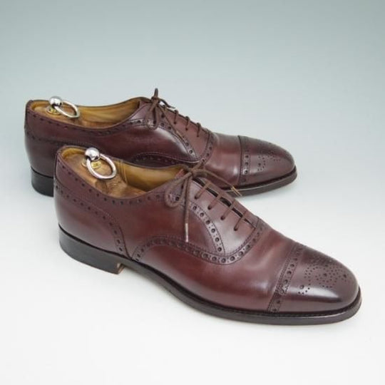 美品★チャーチ 80D/UK8【★73ラスト/ディプロマット/DIPLOMAT/セミブローグ】Church's★a772