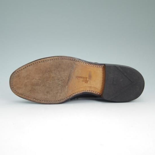 美品★(米)アレンエドモンズ 8D【★パンチドキャップ/Byron】カーフ/濃茶/メンズ/ALLEN EDMONDS★a775