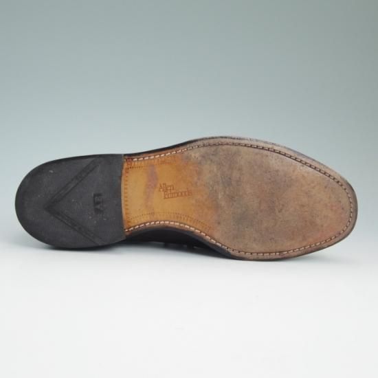 美品★(米)アレンエドモンズ 8D【★パンチドキャップ/Byron】カーフ/濃茶/メンズ/ALLEN EDMONDS★a775