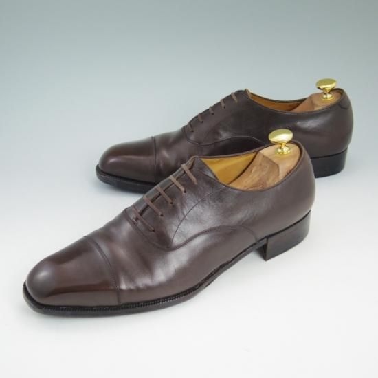 極上★コルノブルゥ UK9.5程度【定20万以上★高級ビスポーク】ストレートチップ/Corno blu★a777