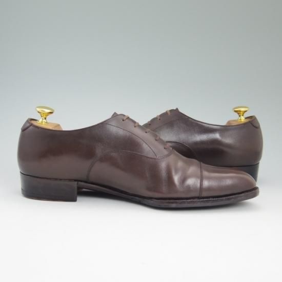 極上★コルノブルゥ UK9.5程度【定20万以上★高級ビスポーク】ストレートチップ/Corno blu★a777