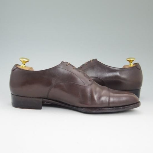 極上★コルノブルゥ UK9.5程度【定20万以上★高級ビスポーク】ストレートチップ/Corno blu★a777