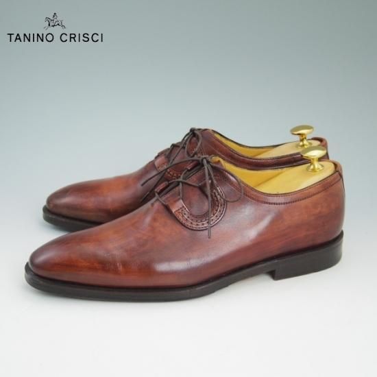 美品　TANINO CRISCI タニノクリスチー プレーントゥレザーシューズ 極美品☆(伊)タニノクリスチー SIZE 6【☆ギリーシューズ/プレーントゥ