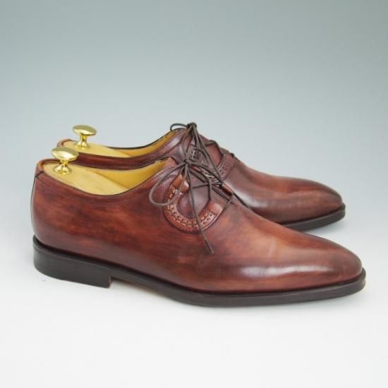 極美品★(伊)タニノクリスチー SIZE 6【★ギリーシューズ/プレーントゥ】TANINO CRISCI★a779