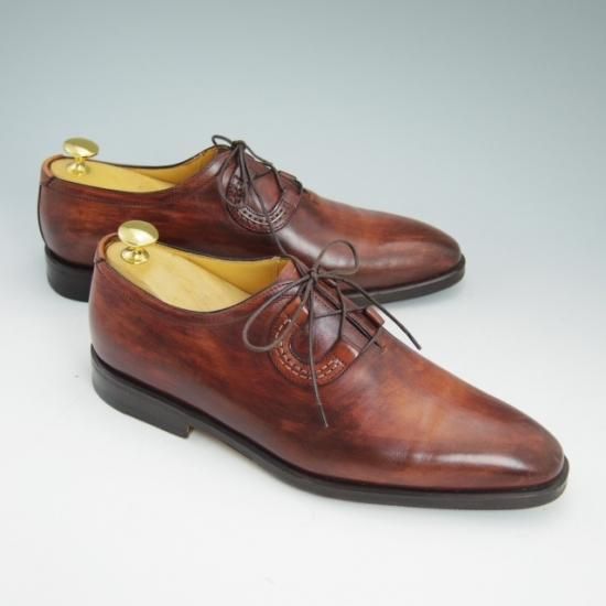 極美品★(伊)タニノクリスチー SIZE 6【★ギリーシューズ/プレーントゥ】TANINO CRISCI★a779