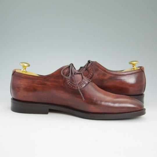 極美品★(伊)タニノクリスチー SIZE 6【★ギリーシューズ/プレーントゥ】TANINO CRISCI★a779