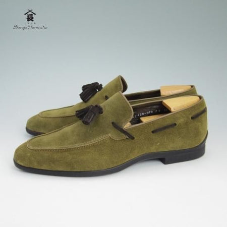 極美品★三陽山長 SIZE 39【★タッセルローファー】スエード/SanyoYamacho★a781
