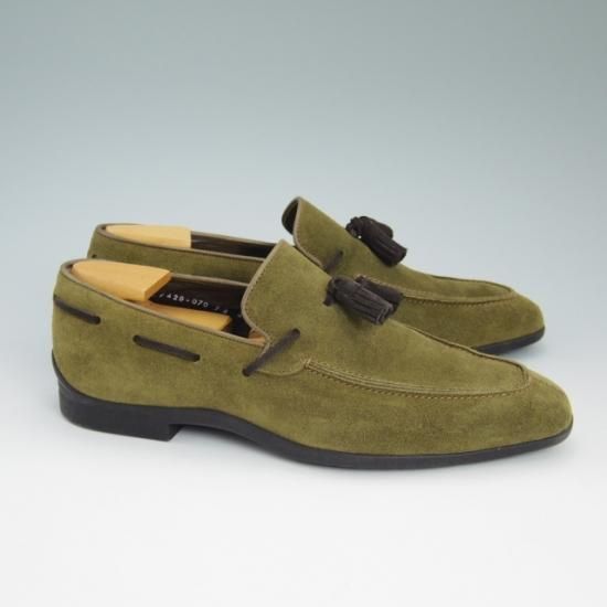 極美品★三陽山長 SIZE 39【★タッセルローファー】スエード/SanyoYamacho★a781