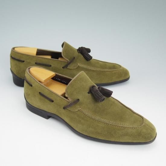 極美品★三陽山長 SIZE 39【★タッセルローファー】スエード/SanyoYamacho★a781