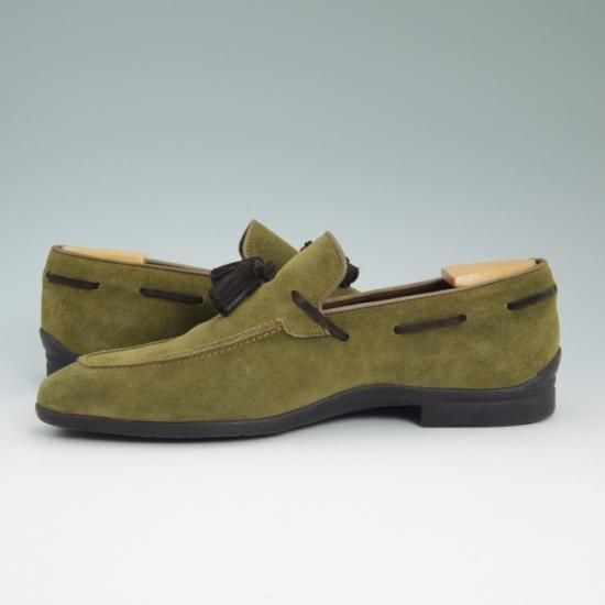 極美品★三陽山長 SIZE 39【★タッセルローファー】スエード/SanyoYamacho★a781