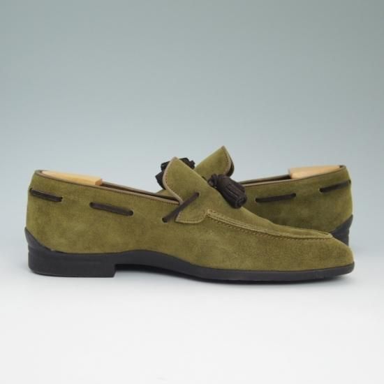 極美品★三陽山長 SIZE 39【★タッセルローファー】スエード/SanyoYamacho★a781