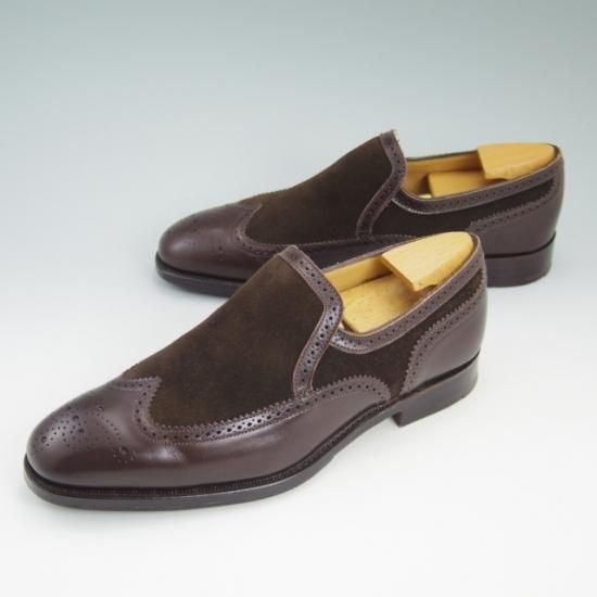 極美品★アルフレッド サージェント US7D/UK6.5【★ブルックスブラザーズ別注/BROOKS BROTHERS】スエード×カーフ/Alfred Sargent★a783