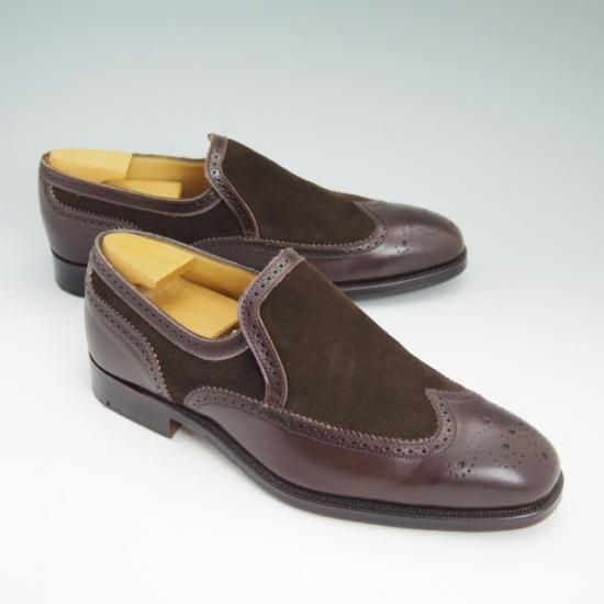 極美品★アルフレッド サージェント US7D/UK6.5【★ブルックスブラザーズ別注/BROOKS BROTHERS】スエード×カーフ/Alfred Sargent★a783