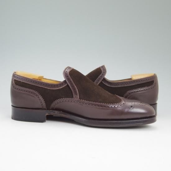 極美品★アルフレッド サージェント US7D/UK6.5【★ブルックスブラザーズ別注/BROOKS BROTHERS】スエード×カーフ/Alfred Sargent★a783