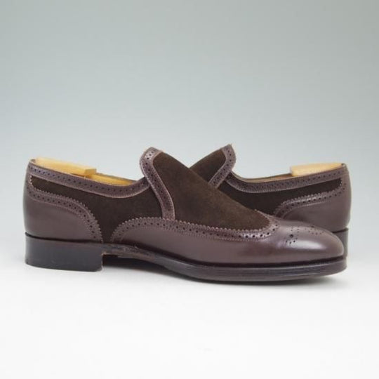 極美品★アルフレッド サージェント US7D/UK6.5【★ブルックスブラザーズ別注/BROOKS BROTHERS】スエード×カーフ/Alfred Sargent★a783
