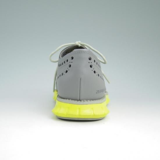 ほぼ試着程度★コールハーン SIZE 7.5【★ZERO GRAND/ゼログランド】グレー×イエロー/COLE HAAN★a784