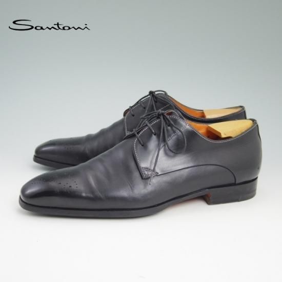 極上★サントーニ SIZE 5【定10万以上★ダービーシューズ】Santoni★a788