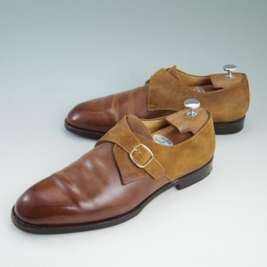 美品★フラテッリジャコメッティ 42【定11.8万★つま先コードバン】FG397-001 CULATTA CAVALLO/モンクストラップ/F.LLI Giacometti★a789