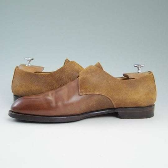 美品★フラテッリジャコメッティ 42【定11.8万★つま先コードバン】FG397-001 CULATTA CAVALLO/モンクストラップ/F.LLI Giacometti★a789