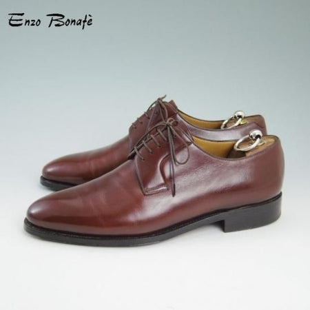 極美品★エンツォボナフェ SIZE 6.5【★デュプイ社レザー使用】プレーントゥ/ボナフェ/ENZO BONAFE★a790