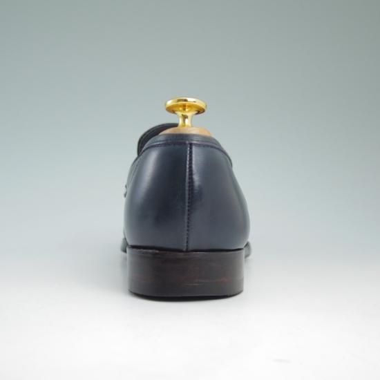 極上★クロケット&ジョーンズ 6.5E【★ポールスミス別注/PaulSmith/コインローファー/ネイビー色/靴】Crockett&Jones★a797
