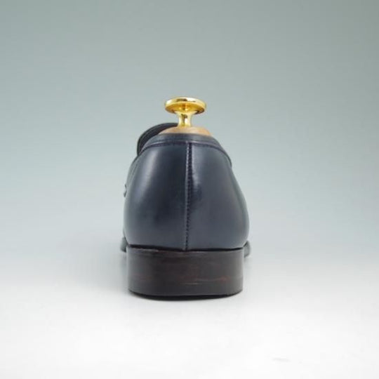 極上★クロケット&ジョーンズ 6.5E【★ポールスミス別注/PaulSmith/コインローファー/ネイビー色/靴】Crockett&Jones★a797