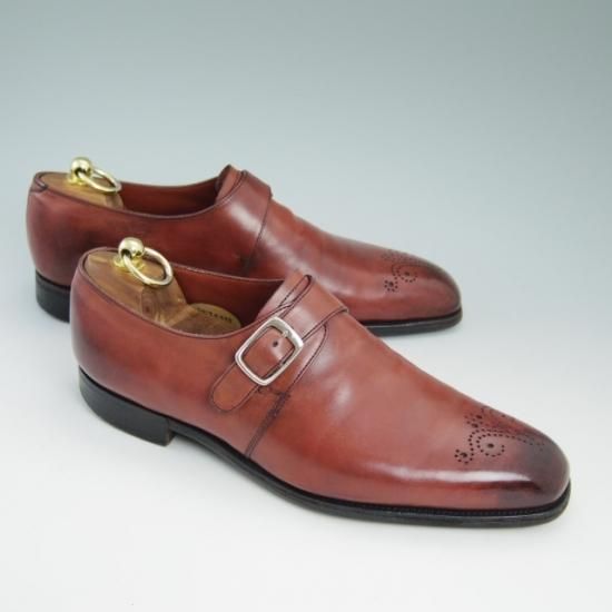 美品☆エドワードグリーン 7.5E【☆888ラスト/モンクストラップ