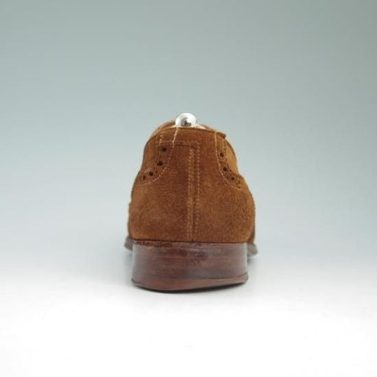 極上★クロケット&ジョーンズ 7.5E【★海外レアショップ/(英)RhodesWood別注】スエード/ROXBURGH/フルブローグ/Crockett&Jones★a814