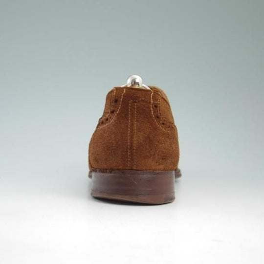 極上★クロケット&ジョーンズ 7.5E【★海外レアショップ/(英)RhodesWood別注】スエード/ROXBURGH/フルブローグ/Crockett&Jones★a814