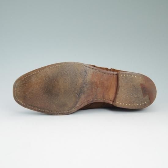 極上★クロケット&ジョーンズ 7.5E【★海外レアショップ/(英)RhodesWood別注】スエード/ROXBURGH/フルブローグ/Crockett&Jones★a814