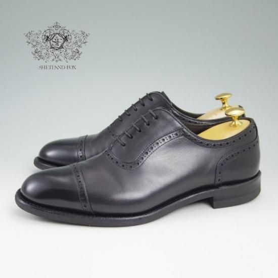 美品★シェットランドフォックス SIZE 6.5【★クォーターブローグ】ダイナイトソール/SHETLAND FOX★a819