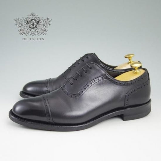 美品★シェットランドフォックス SIZE 6.5【★クォーターブローグ】ダイナイトソール/SHETLAND FOX★a819