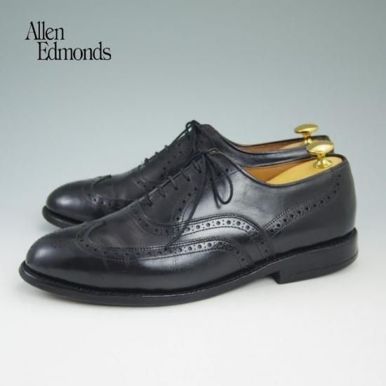 極上★(米)アレンエドモンズ 7.5D【★フルブローグ/Chester】チェスター/カーフ/黒/メンズ/ALLEN EDMONDS★a827