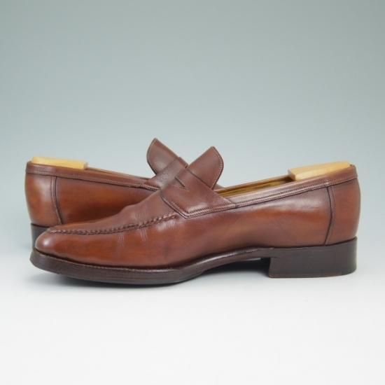 ★旧ボノーラ 5.5E【超希少★コインローファー】ハンドソーン分仕立て/ウッドネイル使用/BONORA★a829