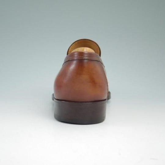 ★旧ボノーラ 5.5E【超希少★コインローファー】ハンドソーン分仕立て/ウッドネイル使用/BONORA★a829